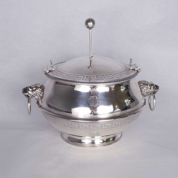 George III silver egg warmer by Robert Garrard, the body of round bellied form
